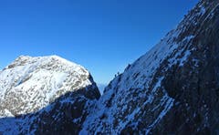 Noch Hochbetrieb auf der "Himmelsleiter" zum Säntis. (Bild: Walter Schmidt)