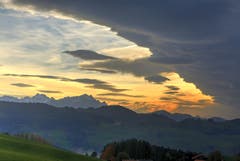 Abendstimmung über dem Alpstein. (Bild: Fredy Zünd)