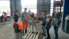 Ein Besuch an der Berufsfachschule Verkehrswegbauer . (Bild: Ivan Rothenbühler (Sursee, 8. November 2018))