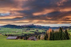 Natürliche Herbstfarben, aufgenommen vom Rechberg Herisau aus. (Bild: Luciano Pau)
