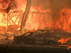 Auch Teile der Küstenstadt Malibu mussten evakuiert werden - betroffen waren auch Hollywoodstars wie Alyssa Milano. (Bild: KEYSTONE/FR170512 AP/RINGO H.W. CHIU)