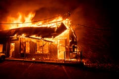 Die Stadt Paradise ist für die Anwohner zurzeit wohl mehr Hölle als Paradies. (AP Photo/Noah Berger)