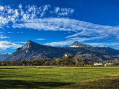 Gonzen (li) und Alvier bei Balzers. (Bild: Toni Sieber)