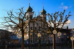 Luzern im Advent bei schönstem Sonnenschein (Bild: André Egli (Luzern, 12. Dezember 2018))