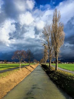 Winterwetter an der Rietach. (Bild: Toni Sieber)