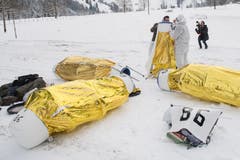 ....und nächtigten in diesen Kapseln. (Bild: Boris Bürgisser, Melchtal, 13. Dezember 2018)