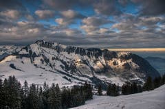 Blick auf das Stanserhorn. (Bild: Caroline pirskanen (Gummenalp, 13. Dezember 2018))