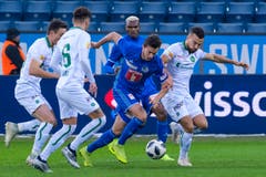 Shkelqim Demhasaj, offensives Mittelfeld, Note 5Er bereitet das 2:0 mit einem Topzuspiel vor, spielt Sidler (48.) frei. Selber lässt er eine Chance aus. (Bild: Urs Flüeler / Keystone (Luzern, 16. Dezember 2018))