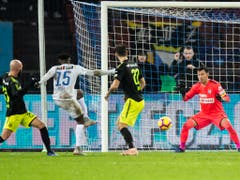 FC Zürichs Stürmer Stephen Odey trifft kurz vor Schluss zum 2:0 (Bild: KEYSTONE/CHRISTIAN MERZ)