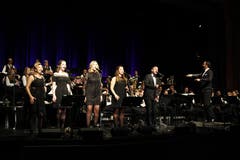 Am Konzert mit dem Titel One Night In New York des Musikvereins Seedorf gab es mehrere Highlights. (Bild: Florian Arnold, Altdorf, Theater Uri, 1. Dezember 2018)