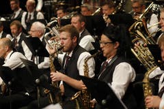 Am Konzert mit dem Titel One Night In New York des Musikvereins Seedorf gab es mehrere Highlights. (Bild: Florian Arnold, Altdorf, Theater Uri, 1. Dezember 2018)