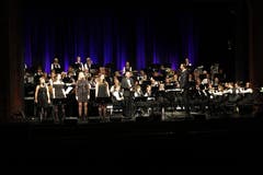 Am Konzert mit dem Titel One Night In New York des Musikvereins Seedorf gab es mehrere Highlights. (Bild: Florian Arnold, Altdorf, Theater Uri, 1. Dezember 2018)