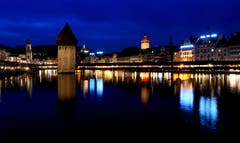 Luzern bei Nacht (Bild: Walter Buholzer (Luzern, 02. Dezember 2018))