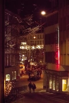 Aller Stern in St. Gallen ist angezündet (Bild: Daniel Widmer)