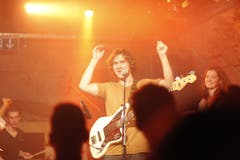 Die Band Colster bei ihrem Auftritt im Kellertheater im Vogelsang. (Bild: Florian Arnold, 14.12.2018)