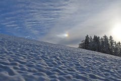 Die effektive Lichtbrechung im richtigem Moment, aufgenommen am Kaienspitz Rehetobel. (Bild: Walter Schmidt)