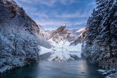 Märchenhafte Weihnachten am Seealpsee. (Bild: Luciano Pau)