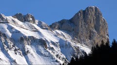 Wunderbarer Blick auf die Schrattenfluh mit dem Schibengütsch. (Bild: Josef Lustenberger (Marbach, 25. Dezember 2018))