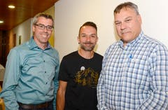 25. Oktober: Roland Huber (links) wird Kommandant der neuen Zivilschutz-Organisation Werdenberg, sein Stellvertreter ist Joachim Senn (Mitte). Franz Kendlbacher (rechts) ist der Chef des regionalen Führungsstabs. (Bild: Hansruedi Rohrer)
