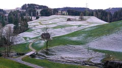 Nördli Schwellbrunn - ein Hauch von Winter. (Bild: Hans Zürcher)
