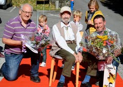13. Oktober: Bei guter Gesundheit und frohem Gemüt feiert Josua Hanselmann in Oberschan im Kreise seiner Angehörigen seinen 100. Geburtstag. (Bild: Hansruedi Rohrer)