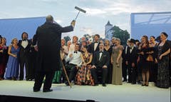 2. August: Die totgeglaubten Werdenberger Schloss-Festspiele feiern mit der Oper «La Traviata» eine grandiose Auferstehung. Die Vorstellungen sind restlos ausverkauft. (Bild: Heini Schwendener)