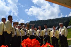 1. Juli: Der Jodlerklub Bergfinkli lädt ein zur 35. und auch letzten Älplerchilbi Gamperfin auf dem Grabserberg. (Bild: Adi Lippuner)