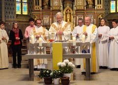18. November: Mit einer feierlichen Messe gedenkt die katholische Pfarrei Gams der Einweihung der St. Michaelskirche. Diese fand auf den Tag genau vor 150 Jahren statt. (Bild: Hanspeter Thurnherr)
