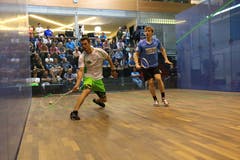 7. April: Der Squashclub Grabs verliert den Playoff-Final gegen Sihltal und beendet die NLA-Meisterschaft auf Rang zwei. Bild: Robert Kucera