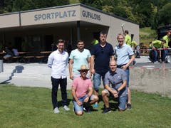 16. Juni: Was lange währt, wurde endlich Wahr: Nach einer mehr als sechsjährigen Planungs- und Projektphase und einer Bauzeit von einem drei Viertel Jahr durfte der FC Trübbach sein neues Vereinsgebäude beim Fussballplatz Gufalons einweihen. Bild: Hanspeter Thurnherr