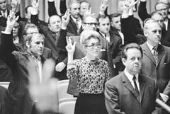 SP-Politikerin Lilian Uchtenhagen sollte die erste Bundesrätin werden. (Bild: Keystone (Bern, 29. November 1971))