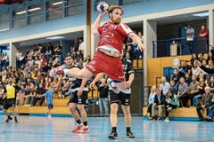 Sportsgeist zeigt David Riederer vom BSV Stans. Der Club überwintert in der vorderen Tabellenhälfte. (Bild: Philipp Schmidli (14. April 2018))
