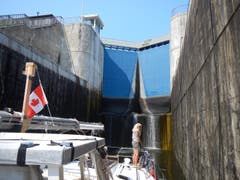 Es galt so manche Schleuse zu überwinden - beispielsweise im Trent Severn Waterway.
