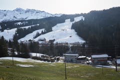 Blick auf den Slalomhang auf der Ochsenweid. (Bild: Jakob Ineichen (Sörenberg, 29. Dezember 2018))