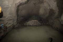 Schon 43 Meter Fels sind ausgebrochen. (Bild: Boris Bürgisser (Luzern, 4. Dezember 2018))