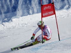 Thomas Tumler bei seiner Sternstunde im Riesenslalom vom Sonntag in Beaver Creek (Bild: KEYSTONE/EPA/JOHN G. MABANGLO)