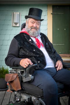 Drehorgelspieler Peter Hochreutener (Bild: Urs Bucher)