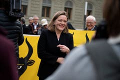Bundesratswahlen Bern. Die Urner begrüssen Heidi Z'graggen. Bild: Corinne Glanzmann (Bern, 05. Dezember 2018)