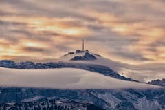 Der Säntis in Watte gepackt. (Bild: Luciano Pau)