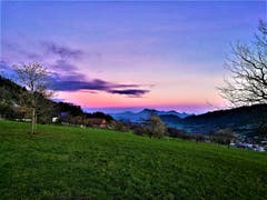 Wunderbare Abendstimmung über der Rigi. (Bild: Urs Gutfleisch (Malters, 6. Dezember 2018))