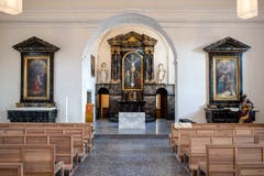 Blick in die renovierte Peterskapelle Luzern beim Kapellplatz. (Bild: Philipp Schmidli, 7. Dezember 2018)