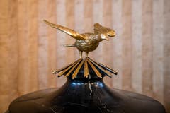 Der Taufstein wurde an zentraler Stell in der Kirche platziert. (Bild: Philipp Schmidli, 7. Dezember 2018)