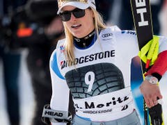 Lara Gut-Behrami stand erstmals in dieser Saison auf dem Podest (Bild: KEYSTONE/JEAN-CHRISTOPHE BOTT)