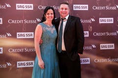 Joerg Abderhalden und seine Frau Andrea. (Bild: KEYSTONE/Melanie Duchene, 9. Dezember 2018)