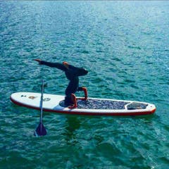 Auf dem Zugersee: #surf#sup#love@switzerland#lake#zug (Bild: Kokazhki / Israel)