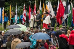Festakt auf dem Rütli. (Bild: Keystone / Urs Flüeler)