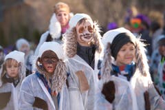 Der Steinhauser Fasnachtsumzug findet dieses Jahr bei schönstem Wetter und vielen Besuchern statt. (Bild: Maria Schmid (Neue ZZ))