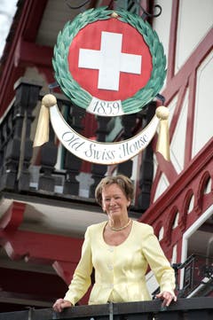 Ja, und Hanny Buholzererwartet täglich neue Gäste. (Bild: Eveline Beerkircher / Neue LZ)