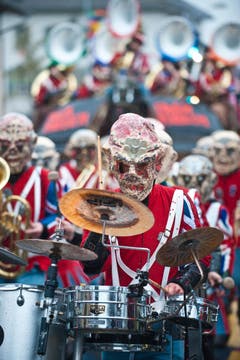 Lüütertüter Houdisriede mit dem MottoIron Maiden. (Bild: Boris Bürgisser / Neue LZ)