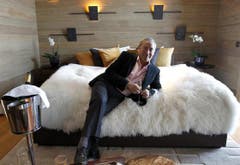 Am 14. Februar präsentiert Samih Sawiris sein erstes Musterzimmer im Hotel «The Chedi». (Bild: Keystone)